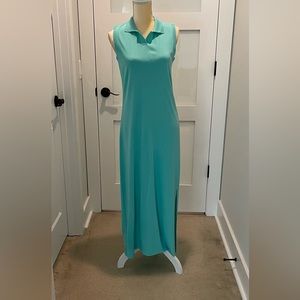 Exclusively Misook Sleeveless Collared Maxi Knit Dress size small